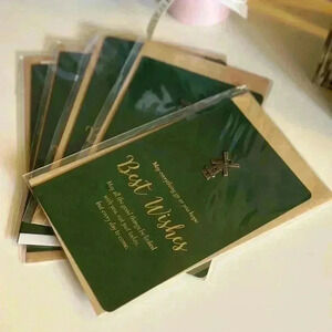 5* Xmas/New year Best Wishes Vintage Style Greeting Cards